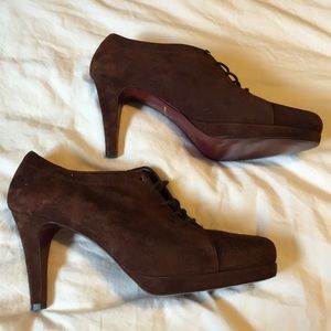 Amalfi By Rangoni Brown Lace Up Ankle Boots