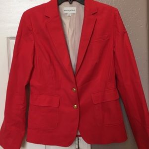 BANANA REPUBLIC RED BLAZER
