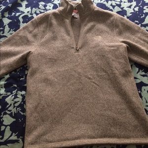 The North Face gray quarter zip