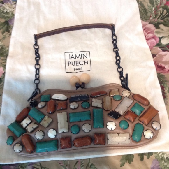 Jamin Puech Paris Bags Leather Handbag W Stone Jewels Poshmark
