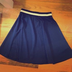 Navy flare skater skirt Size: XS