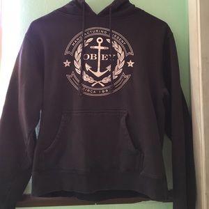 Dark Blue Obey Hoodie