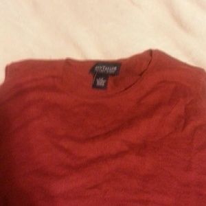 Sleeveless red Ann Taylor factory store sweater
