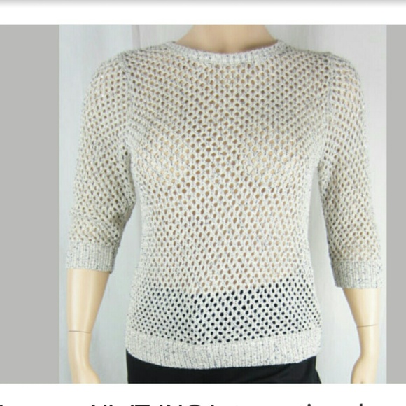 NWT INC International Concepts Open Knit beige