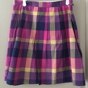 Isaac Mizrahi plaid skirt