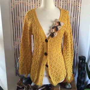 Gold Bow Cardigan