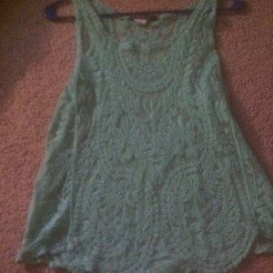 Lace tank top! Worn only once!