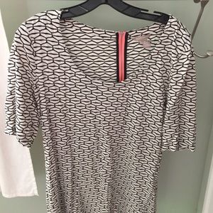 Banana republics top with zipper in back.