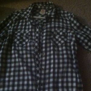 Black and white checkered flannel! NWOT