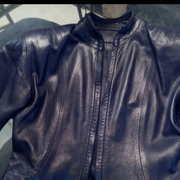John Michael Black Leather Jacket - Picture 4 of 4