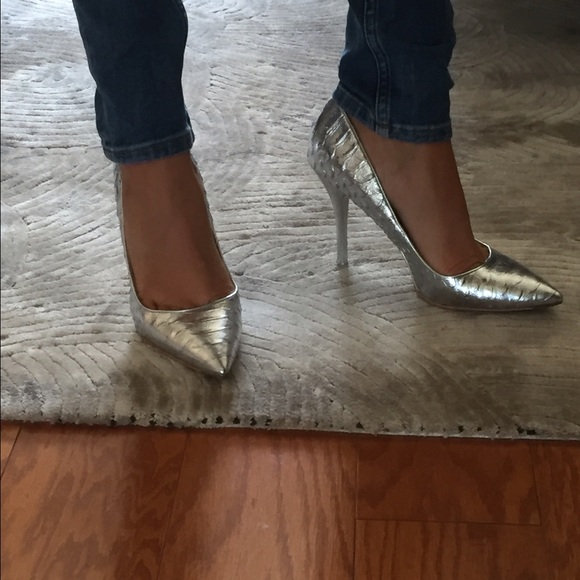 Brian Atwood Shoes - B Brian Atwood Joelle Silver Pump