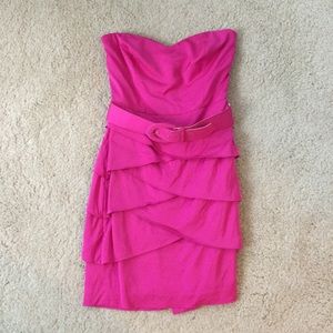 Trina Turk pink tiered party dress