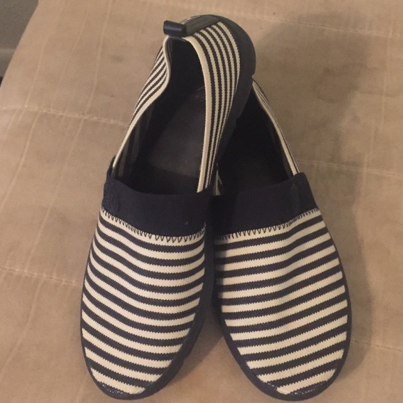 Tory Burch slide on tennis/canvas shoes