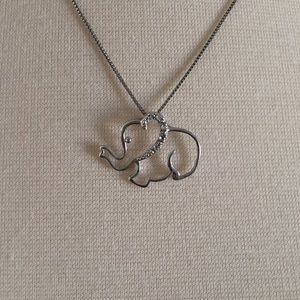 Diamond Elephant Necklace