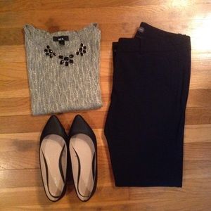 BCX Sheer Sparkle Top Size M