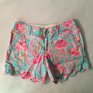 Lilly Pulitzer scalloped shorts