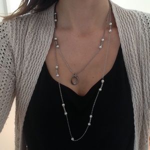 Layered silver and gold detailed necklace