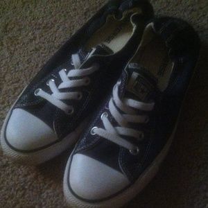 Navy Converse! NEVER WORN!