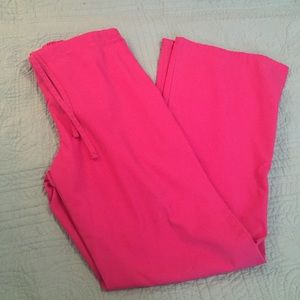 Pink Drawstring Scrub Pants