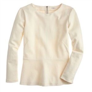 J. Crew peplum structured work top