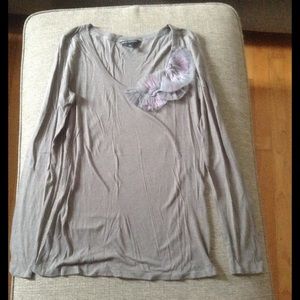 Charcoal long sleeve tee