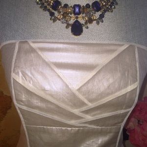 White House Black Market strapless top