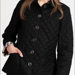Burberry Black Quilted Jacket 14Y fits womens 2US