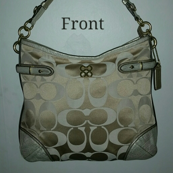 Authentic--Coach Sateen/Leather Purse
