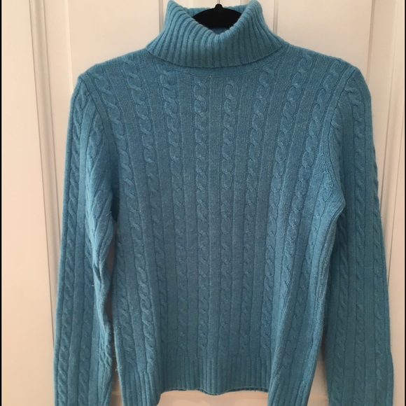 J. Crew turtle neck blue sweater