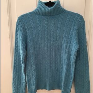 J. Crew turtle neck blue sweater