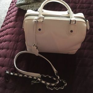 Olivia bag. Alice and Olivia white pebble.
