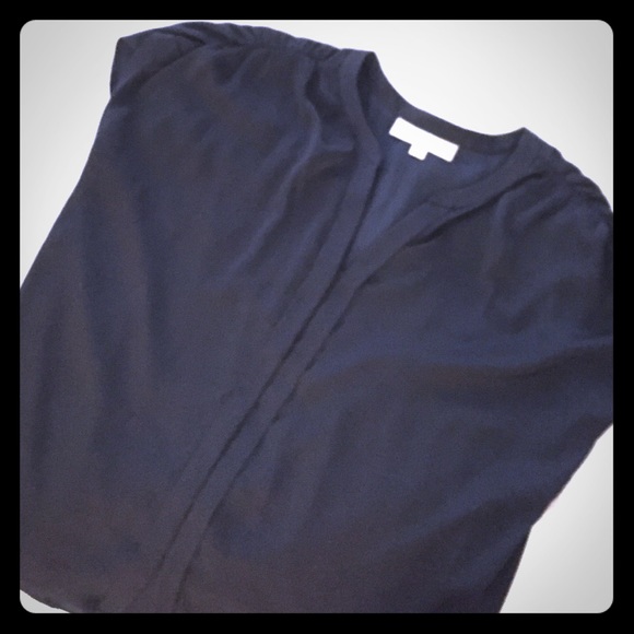Navy blue LOFT blouse