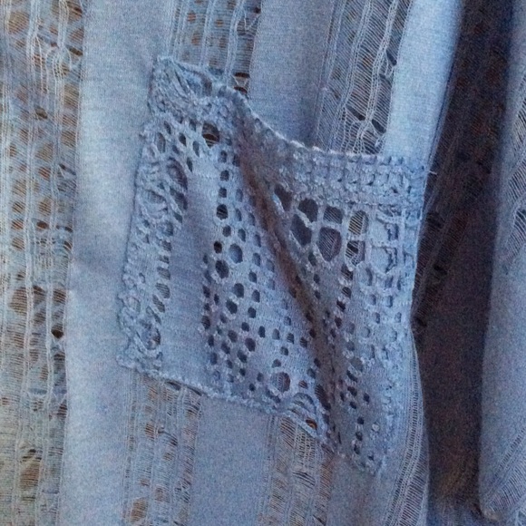 Vanity, 3/4 Length Sleeve, Sheer Top - Picture 3 of 4