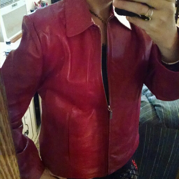 Final Price- Adler Red Genuine Leather Jacket