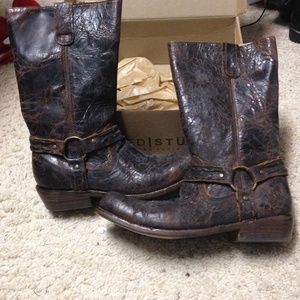 Bed Stu Chocolate Barbados Stare Boots. Size 8.