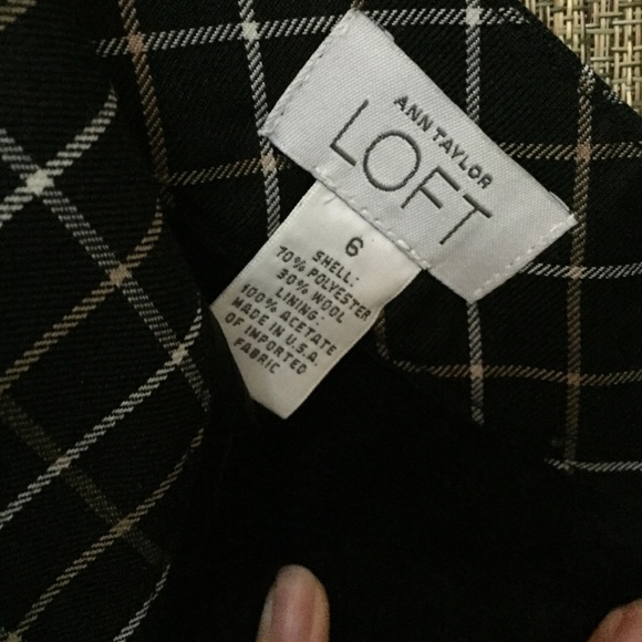 Ann Taylor Loft plaid mini skirt - Picture 2 of 2