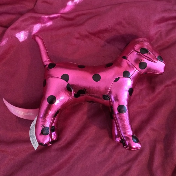 Victoria's Secret pink plush dog