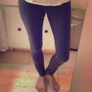Joes jeans leggings in charcoal.