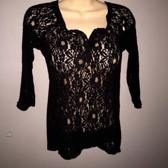Free People black lace top