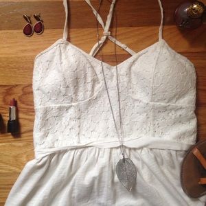 Corset Top White Sundress