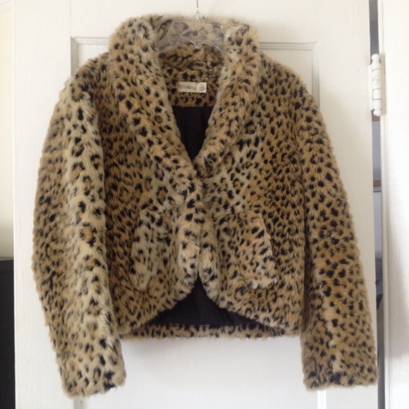 cheetah cropped jacket