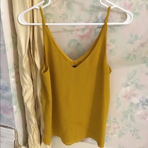Topshop Mustard cami tank