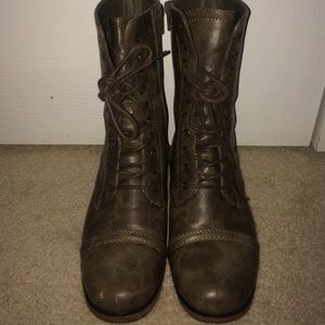 Charolette Russe Camo green combat boots