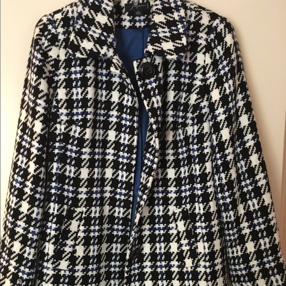 Black, white, and blue Josephine coat!