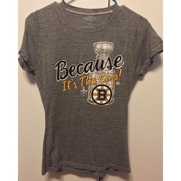 Boston Bruins Because It's the Cup Stanley Cup Tee - Picture 1 of 1