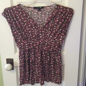 floral Forever 21 top