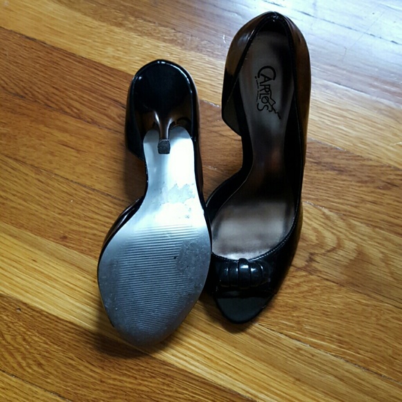 Carlos Santana open toe pumps