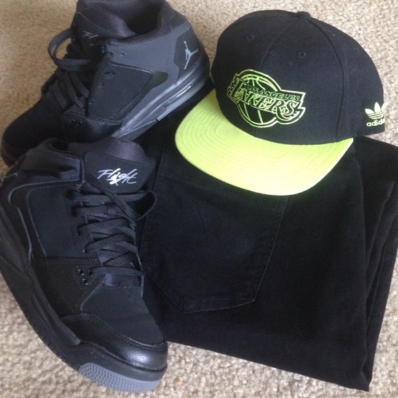 7Y Black and Gray Jordan Flight Origins