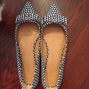 Bundle- jcrew flats & Kate spade canvas tote