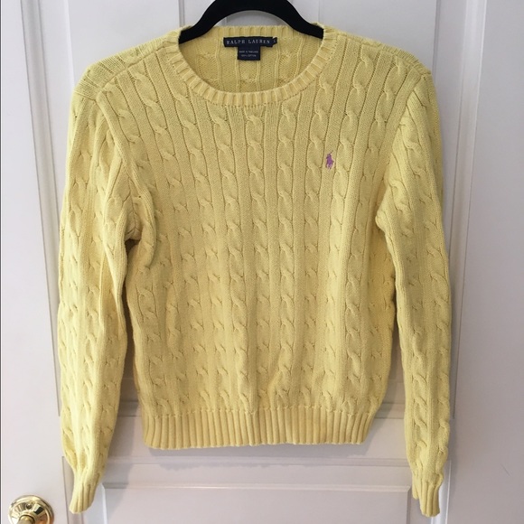 Ralph Lauren Yellow Cable Knit